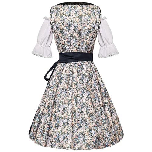 Vestido tradicional tirolés con acabados elegantes y delantal de alta calidad 2