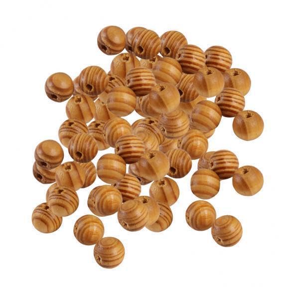 SNAPPSY 5x50Pieces Natural Round Wooden Spacer Bead DIY Jewelry Making Burlywood 12mm-image-19