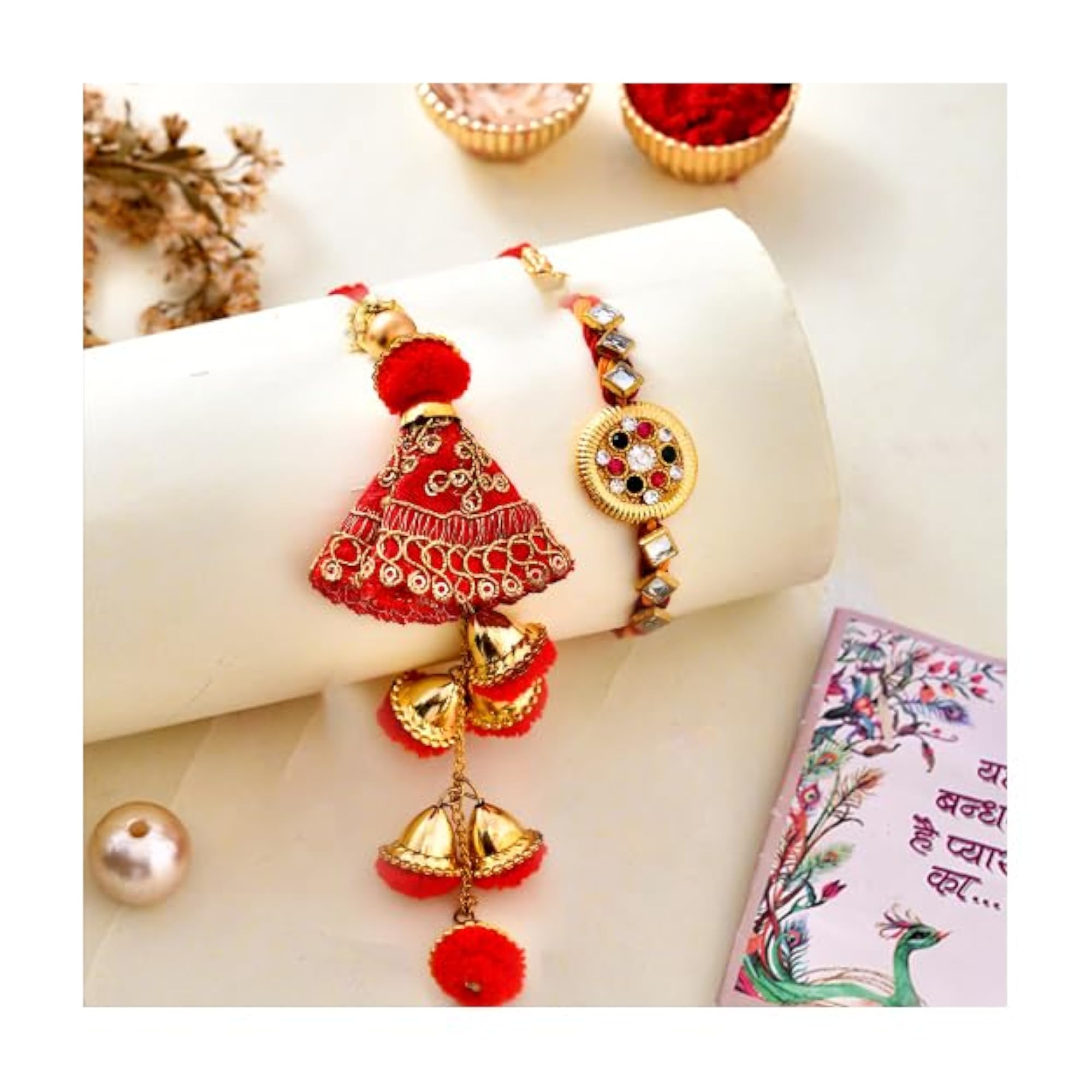 Rakhi Brother and Bhabhi Gift Combo Set