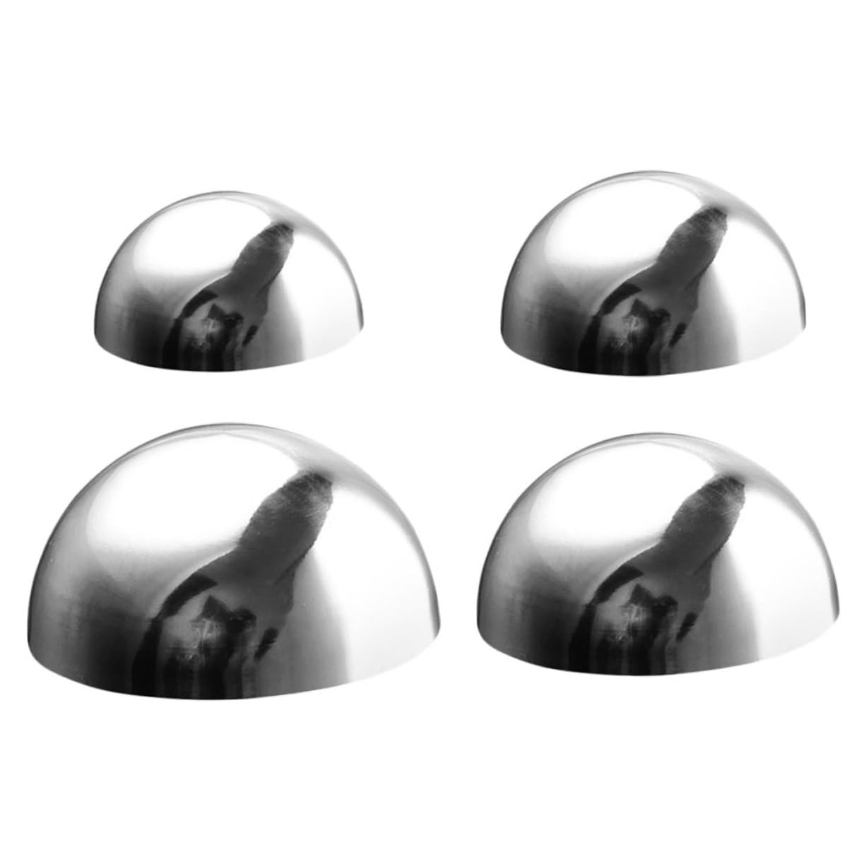 KONTONTY 4Pcs Reflective Gazing Balls Mirror Polished Garden Decor for Chic Outdoor Decoration Easy to Install and Clean