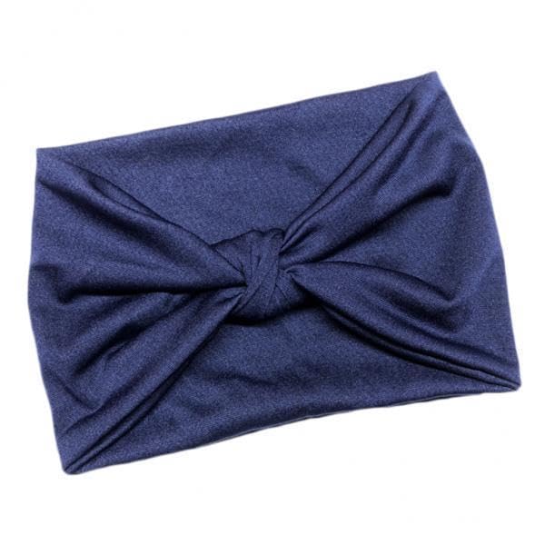 ™ 4xWomen's Wide Head Wrap Elastic Headband for Sports, Running, Yoga Navy Blue | Hair Accessories | Womens Accessories-image-1
