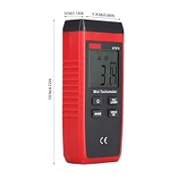 Vista 2 de UT373 Mini tacómetro LCD no digital RPM Tach Medidor de velocidad