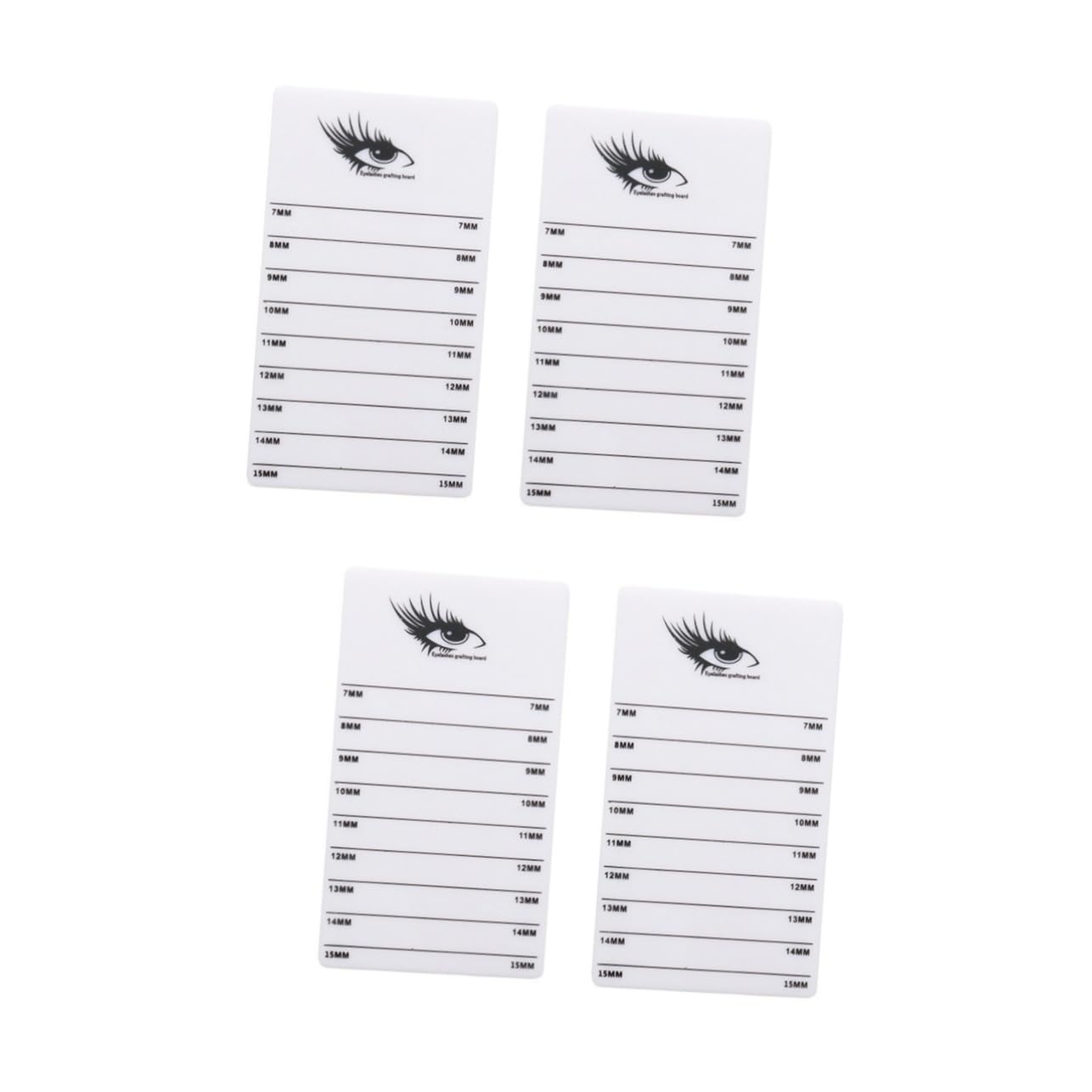 FOMIYES 2sets Lash Bed Eyelash Tech Eyelash Extension Display Board Beauty Salon Assistant 2pcs*2