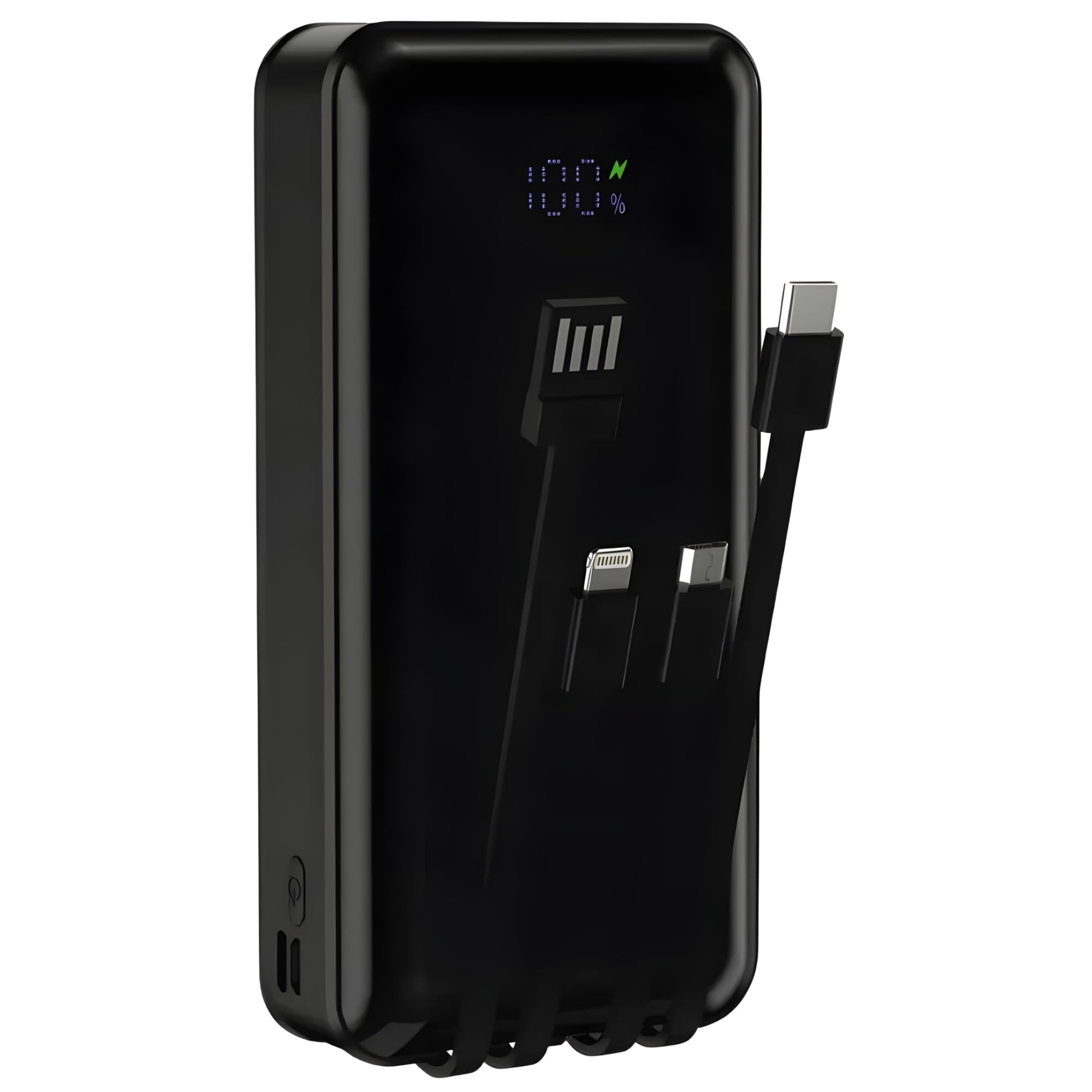 20000mAh Dijital Göstergeli Dahili Kablolu Powerbank,…