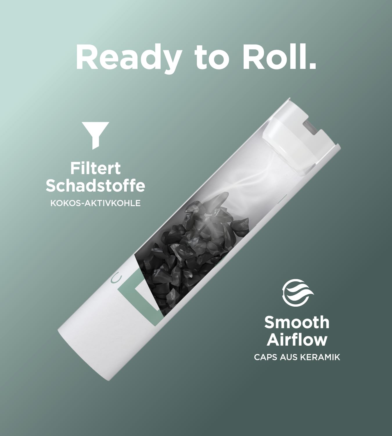 Active Filter | Premium Aktivkohlefilter slim ø5.9mm mit Kokosaktivkohle [250 Filter] REFILL