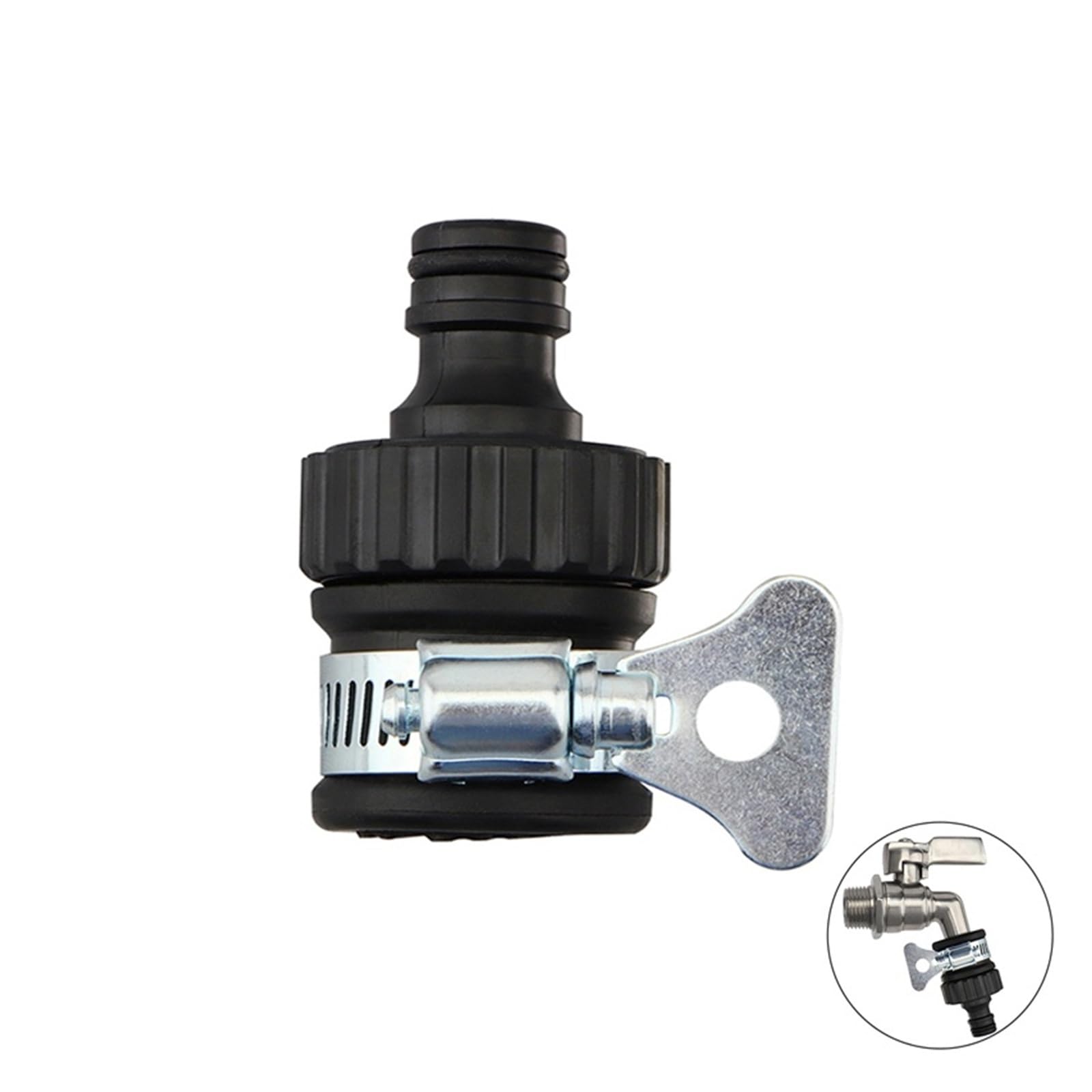 Conector universal para manguera de grifo de agua para elaboración de cerveza casera, adaptador de conexión rápida para lavado de autos, riego de jardín, manguera de jardín, accesorios para vino