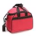 XFentech 9L Grande Capacité Sac Isotherme - Repas Déjeuner Portable Campings Pique-Nique Sac de Pique-niques Sac Glacière Isotherme, Rouge, 6L