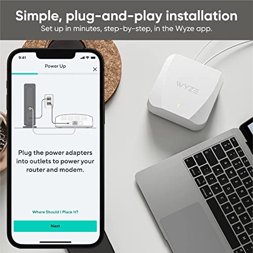 Image of Wyze AX3000 Dual-Band Wi-Fi 6 Mesh Router System, Covers up to 1500 Sq. Ft, 50+ Devices, Replaces Router and Extender, Supports Wired Backhaul, 2X 1 Gbps Ports - 1 Pack