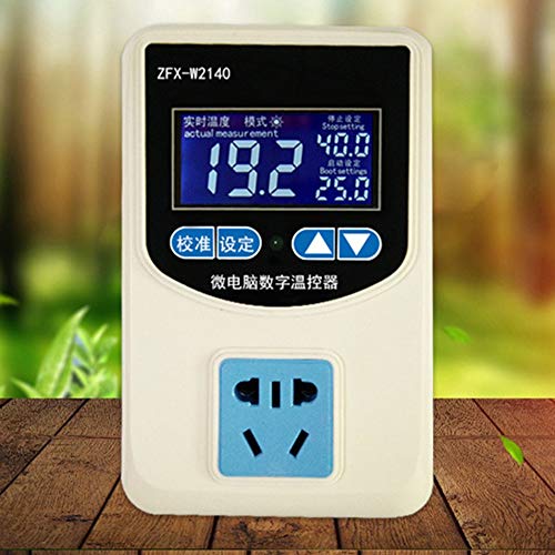 ZFX-W2140 Cyfrowy termostat AC220V Wyświetlacz LCD Regulator temperatury do grzejnika grzejnika Inteligentny przełącznik termostatyczny