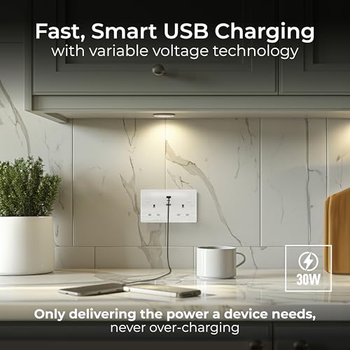 Prise murale double USB type C pour optimiser le télétravail - 3