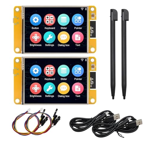 Ya en mundofriki.es: Binghe ESP32 Display ESP32 Placa de Desarrollo con WiFi Bluetooth 2.8" 240 x 320 ESP32 Pantalla Inteligente Módulo TFT táctil High-Speed IoT Connectivity Compatible con Arduino/LVGL(2 Piezas)