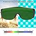 Dental Lab Safety Glasses Fit Over Safety Glasses Dental Eyewear for Teeth Whitening Light Anti-Fog Safety Goggles Eye Shield LED Protective Goggle, Perfect for Construction, Shooting, Lab Work, Green