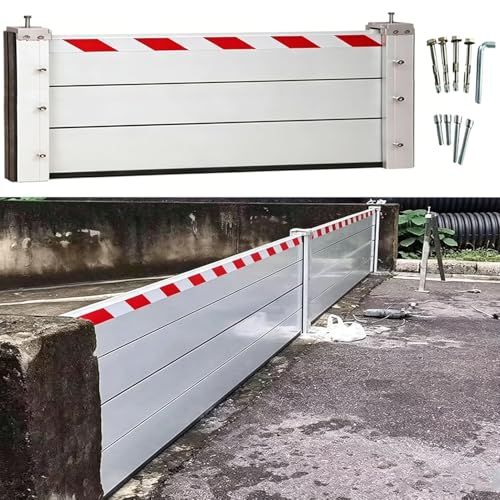 Evite inundaciones en casa con esta barrera de aluminio reutilizable para puertas de 60x60 cm