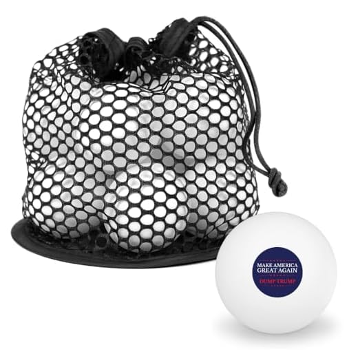 GRAPHICS & MORE Dump Trump Make America Great Again Novelty Table Tennis Ping Pong Ball 12 Pack with Storage Bag