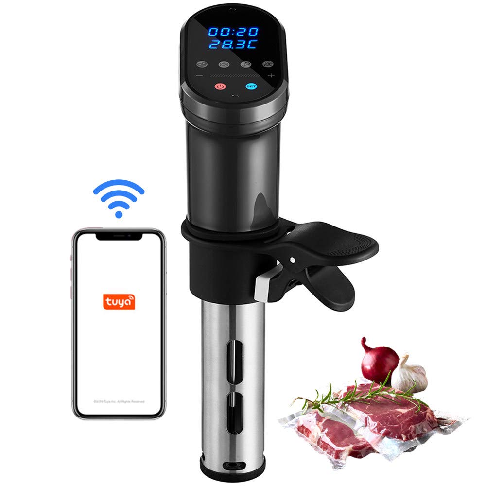 Sous Vide Precision Cooker 2.4 (WiFi) | 1200 Watts | IPX7 Waterproof And LCD Touch Display | (0℃ -90℃) | App Included,Black