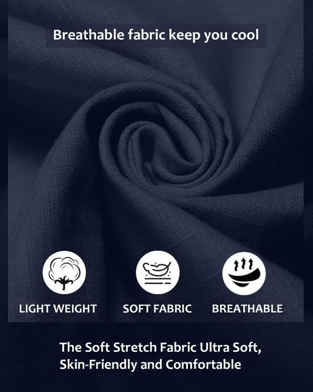Image of FINIVO FASHION Men's Cotton Blend Short Kurta Shirt | Casual Ethnic Wear with Roll-Up Sleeves & Mandarin Collar | Comfortable Fit Tunic for Festive, & Summer Outings