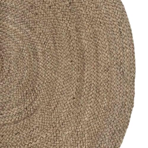 Tapis ovale en jute gris 152x245 cm pour salon moderne