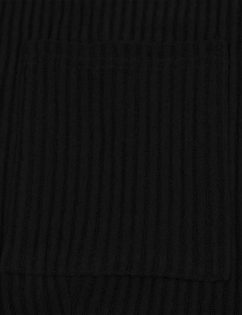 Poetsky Tunic Sweaters for Women to Wear with Leggings Long Sleeve Ribbed Crewneck Loose Casual Long Shirts Pockets - Image 3