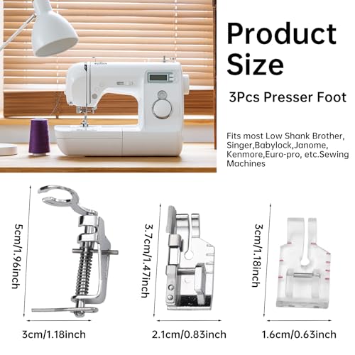3 Piezas Pie de Máquina de Coser Para Quilting miniatura 2