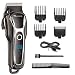 SURKER Hair Clipper Men’s Electric Cordless Hair Trimmer Speed Adjustable Professional Haircut Beard Trimmer Hair Cutting Machine Kit with Ceramic Cutting Head four Attachment Combs