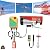 IOENC 1800/1320/880/440LBS Winch, 110V Electric Hoist, Hoist w/Wireless Remote Control & Single/Double Slings Electric Winch, Steel Electric Lift, for Lifting in Factories, Warehouses (1320LBS)
