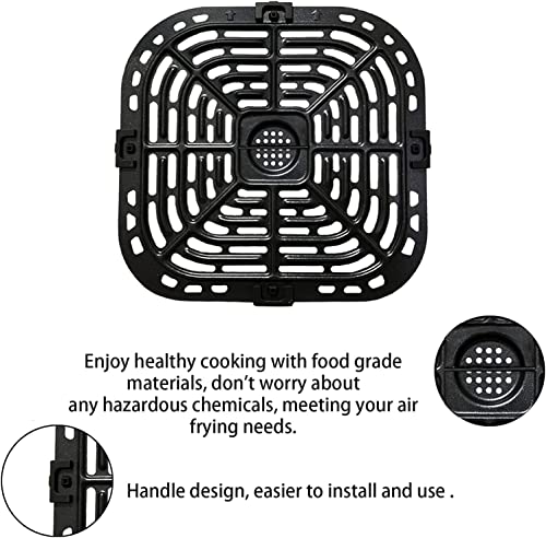 QLRGNE 6QT Air Fryer Crisper Plate for Instants Pot Vortex Plus 6 in 1 6QT XL Air Fryers, Nonstick Air Fryer Grill Pan Plate Rack Insert Grate Shelf Grid for Instants Vortex 6QT 5.7QT, Dishwasher Safe by QLRGNE - Image 5