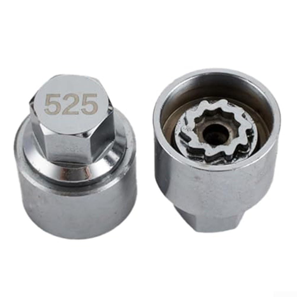 Zilimontt 525 Wheel Lock Wheel Bolt Set Rims Lock Dispositivo antifurto,Adattatore per blocco cerchio,3D0698137 Antifurto di pneumatici per auto per sedili