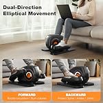 OLIXIS Under-Desk Elliptical Machine–Compact & Quiet Mini Pedal Exerciser with Adjustable Speed, LED Display, Portable Fitness Solution for Home or Office Workouts - Image 3