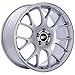 BBS CH-R Silver Wheel with Painted Finish and Polished Stainless Steel Rim (18 x 8.5 inches /5 x 112 mm, 38 mm Offset)