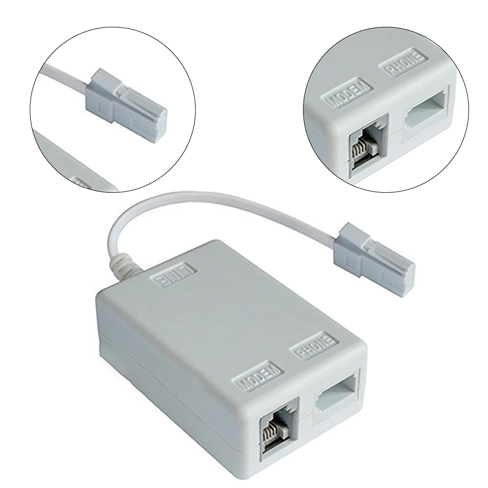 2Pcs Broadband Internet Microfilter Splitter ADSL Splitter for BT UK ...