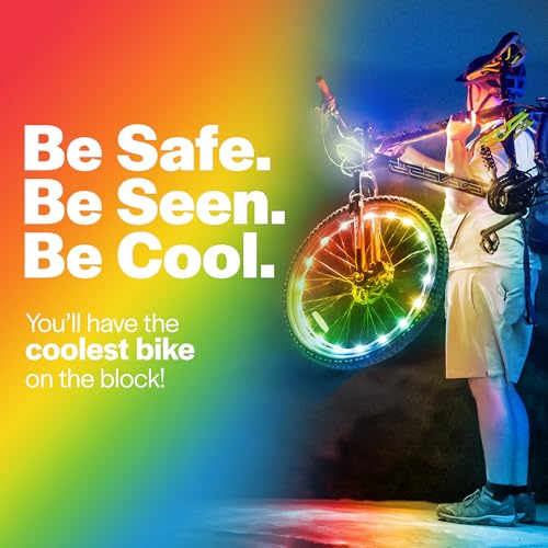 Brightz WheelBrightz Rainbow LED Bike Wheel Lights for Night Riding, 1-Pack - image 3
