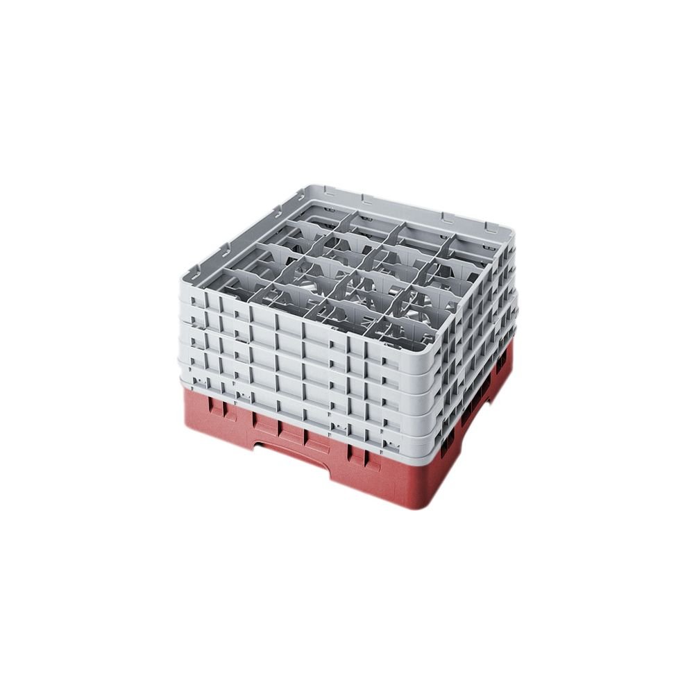 Camrack Glass Rack, W/5 Extenders, Full Size, 16 Compartments, 4-3/8'' Max. Dia, 10-1/8'' Max. (2 Pieces/Unit)