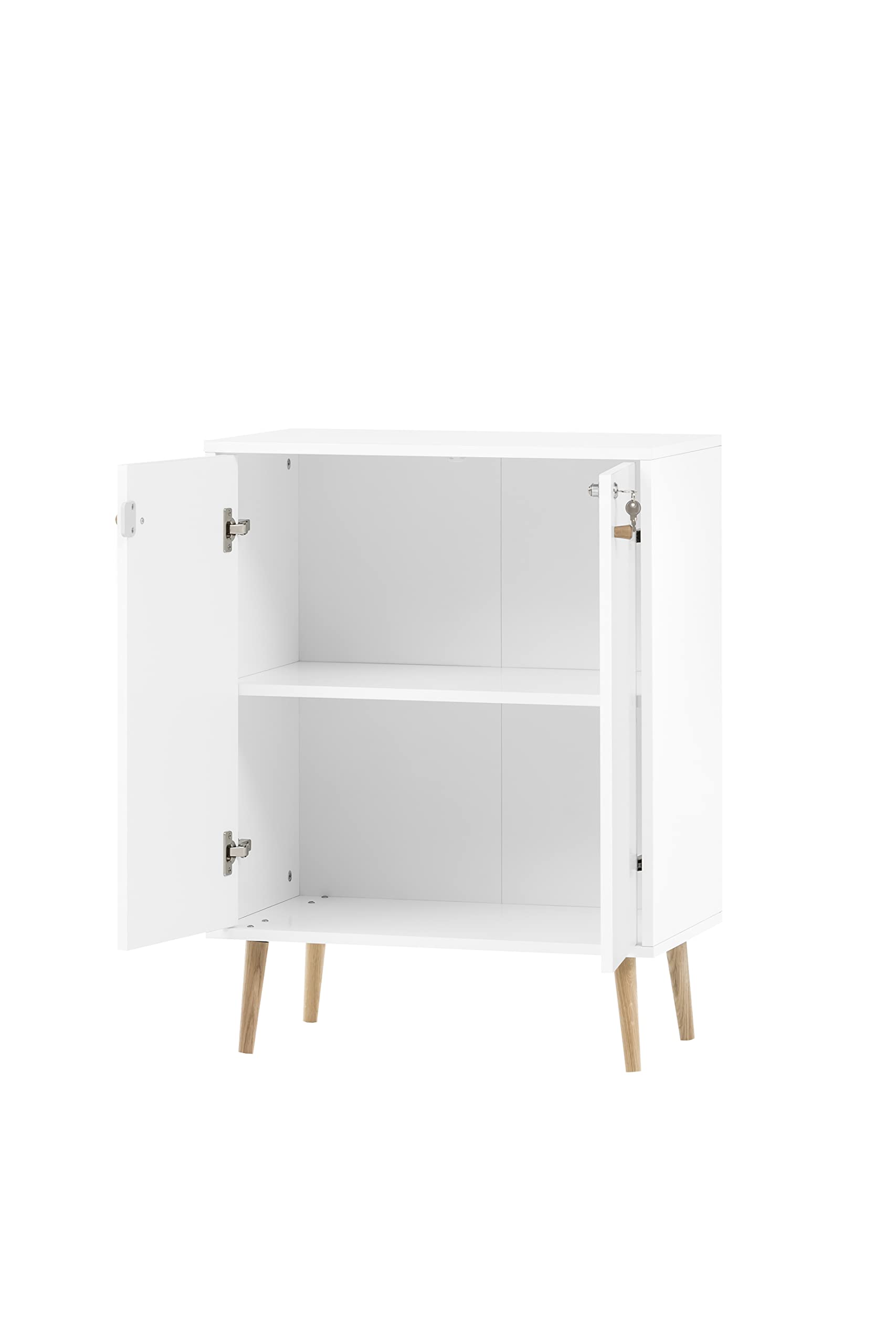 Schildmeyer Jonte Aktenschrank, weiß matt, 65,2 x 39 x 85,5 cm