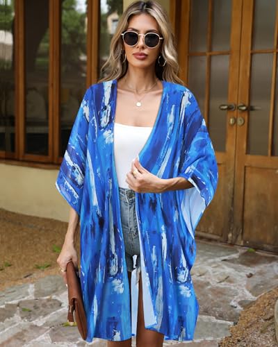Image of Swimsuit Coverups for Women Sarong Beach Bikini Wrap Sheer Short Skirt Chiffon Scarf for Swimwear