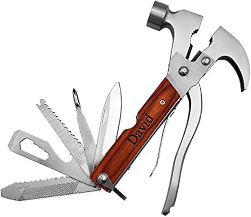 Miniatura 1 de Gifts Infinity Herramientas de combinación de acero inoxidable multifuncionales 18 en 1 personalizadas con hacha, martillo, cuchillo, abrebotellas,