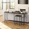 MAHANCRIS Console Table with Power Outlet, 63 Narrow Sofa Table, Industrial Entryway Table with USB Ports, Behind Couch for Entryway, Hallway, Foyer, Living Room, Black CTHB16E01
