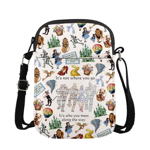 MAOFAED Wizard Crossbody Bag, It's Not Where You Go, It's Who You Meet Along The Way, Halloween Party Favor