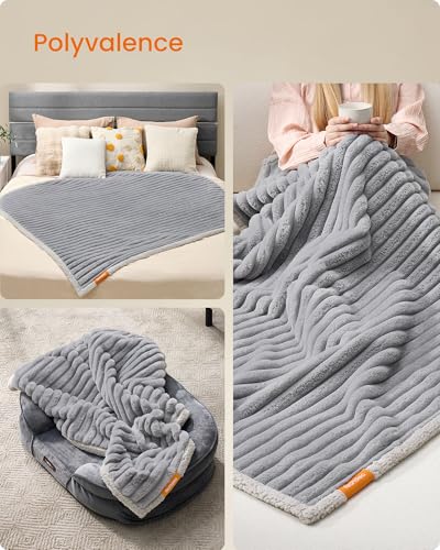 Tapis chien imperméable lavable Feandrea housse canapé réversible gris - 5