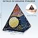Anaya Agate Orgone Pyramid – Shungite Crystal Pyramid for Spiritual Protection and Inner Peace – Handmade Orgonite Pyramid with Flower of Life – Shungite Pyramid for Positive Energy, Meditation, Yoga