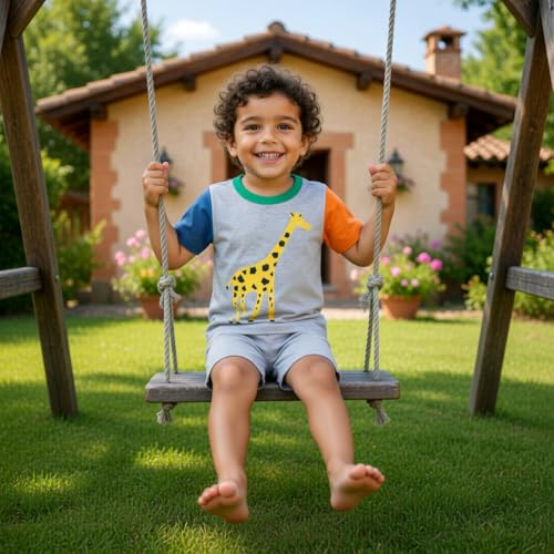 Image of DEEKEY Toddler Boys Shirts Short-Sleeve Little Kids t Shirts Boys' Tops, Tees & Shirts Graphic TEE Age for 2-7 Years 4-Pack