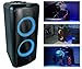Rockville Elite Party 65 Bluetooth Party Speaker, 2000W Peak/500W RMS, Karaoke Effects, LED Lights, Guitar/Optical Inputs, for Events and Parties