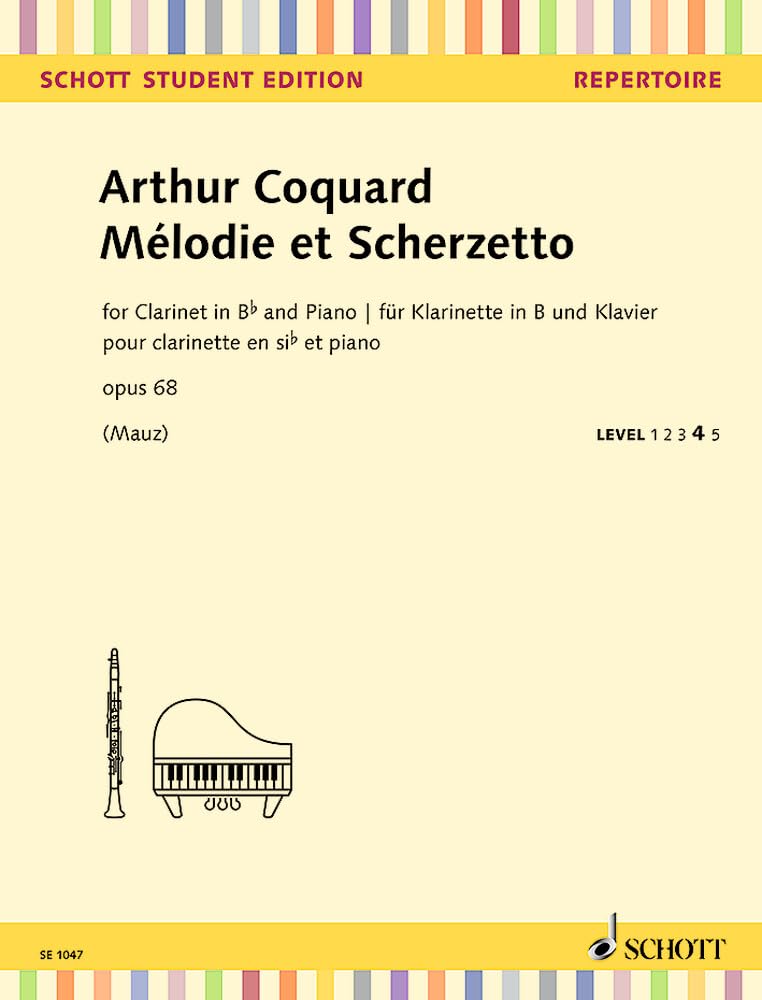 Mélodie et Scherzetto: op. 68. Clarinet in Bb and Piano.      Sheet music – February 28, 2018
