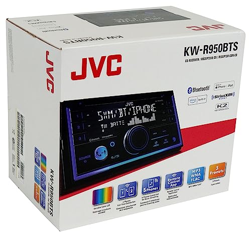 Reproductor 2-Din JVC KW-R950BTS con Bluetooth y Aux miniatura 6