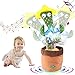 PiliStar Jouets en Peluche de Cactus, Chantant et Dansant Cactus pour Enfants 120 chansons, Jouet en Peluche électroniques Cactus Peut enregistrer, Apprendre à Parler et à Danser, Le Cadeau Enfants