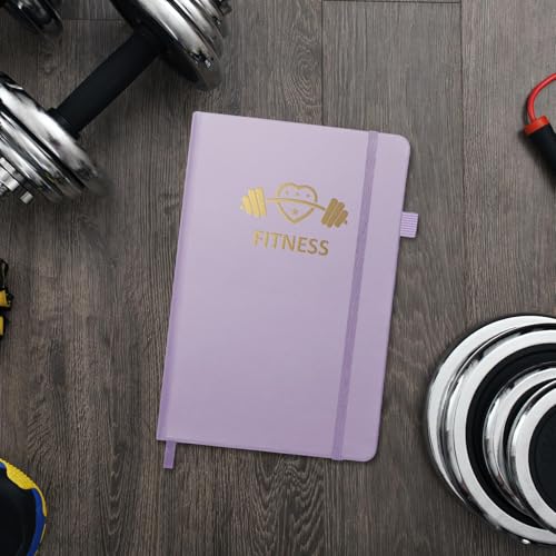BIROYAL Trainingstagebuch Deutsch für Frauen mit 186 Workout für dein Krafttraining - Lila Undatierte Trainingsbuch - A5 Fitness Journal for Women - Abnehmtagebuch - Workout Planer für Gewichtsverlust