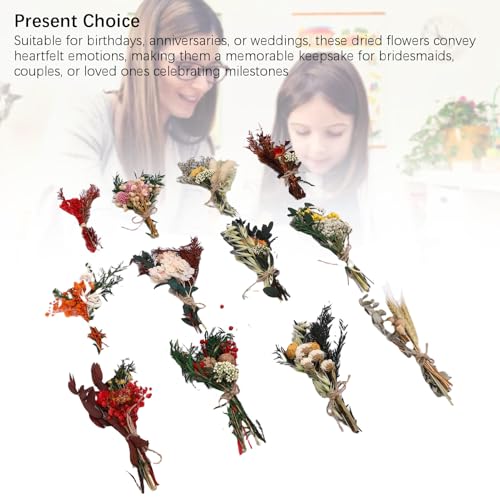 12PCS Mini Ramos de Flores Secas para Decoración miniatura 2