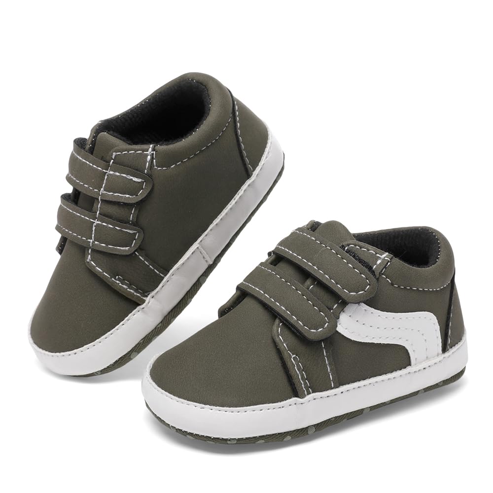 Clowora Unsex - Scarpe in tela per neonati, suola morbida, antiscivolo, casual, per neonati, 3-18 mesi