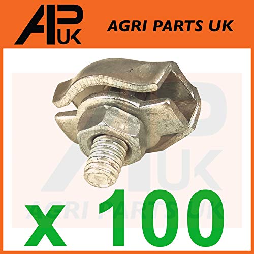 APUK 100x Metal Electric Fencing Fence Poly Wire Rope Cord Joiner connector Connection 3mm