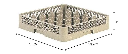 Miniatura 2 de Traex Estante de cristal beige con 25 compartimentos