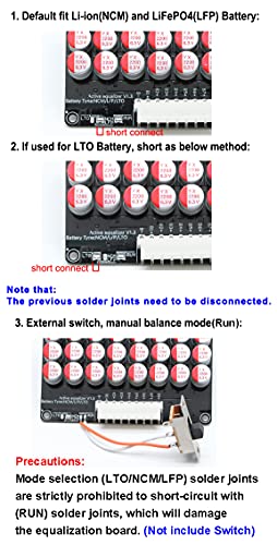 6S 7S 8S 5A Active Equalizer Balancer 8S Equalizer Lifepo4 Li-ion Lithium Lipo/Titanate LTO Energy Transfer Board Whole Group Capacitor Balancer PCB - Thumbnail 5